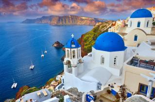 Romantični Santorini in mistična Kreta